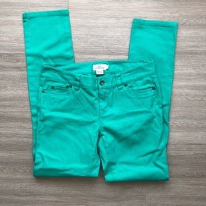 Vineyard vines green jeans colored denim